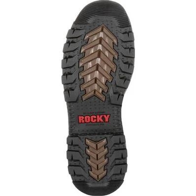 Rocky Men's Rams Horn Waterproof Composite Toe Work Boot in Dark Brown