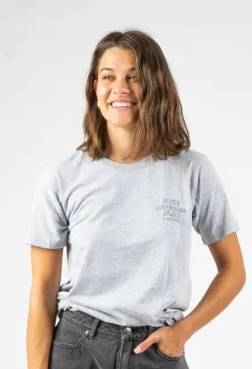 Rusty USA Hana Short Sleeve Tee - Heather Grey