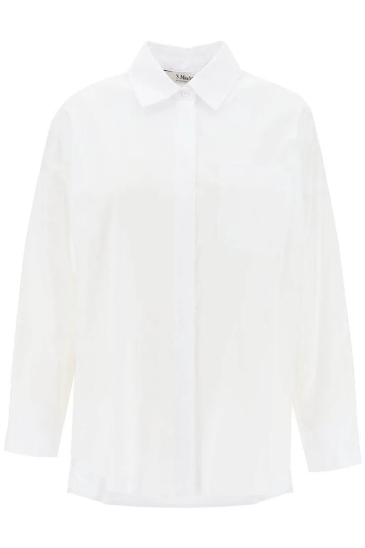 S Max Mara  |Casual Style Long Sleeves Plain Cotton Office Style