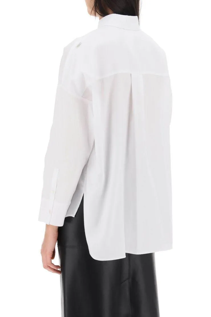 S Max Mara  |Casual Style Long Sleeves Plain Cotton Office Style