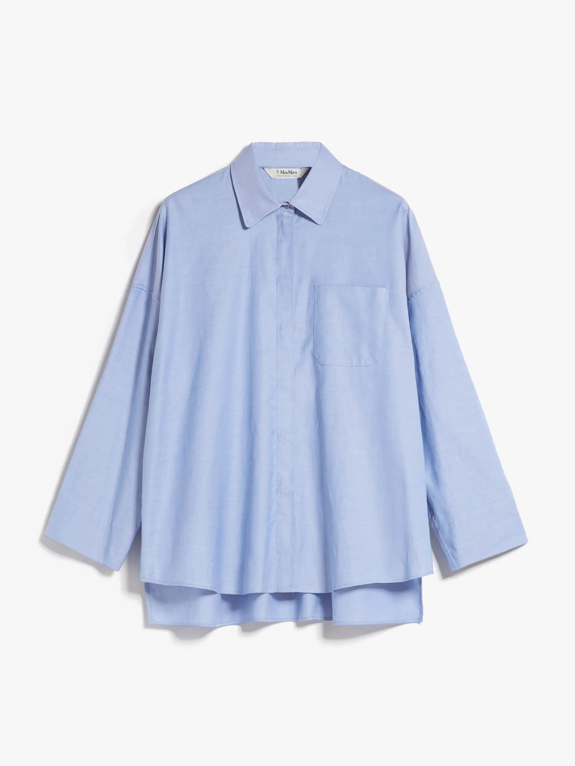 S Max Mara  |Casual Style Long Sleeves Plain Cotton Party Style