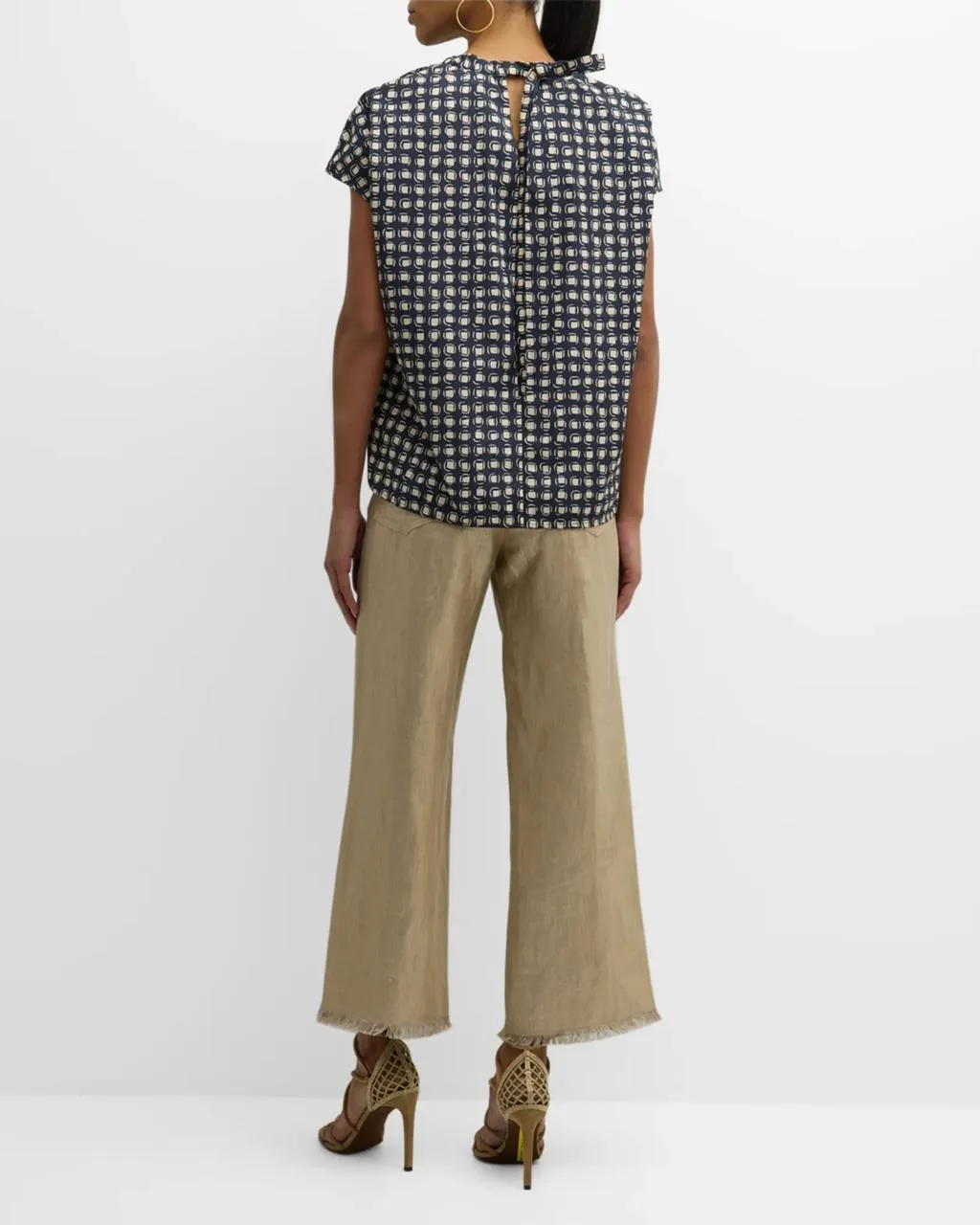 S Max Mara  |Cotton Short Sleeves Shirts & Blouses