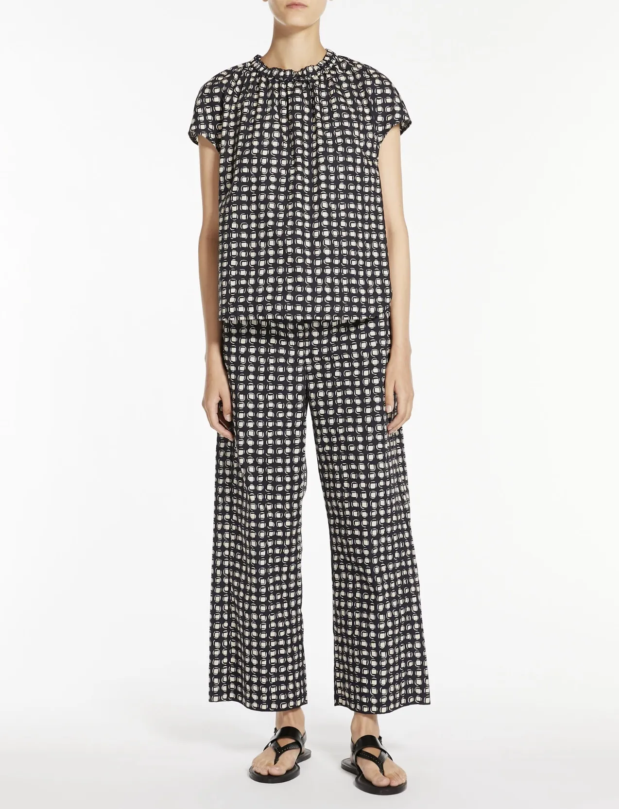 S Max Mara  |Cotton Short Sleeves Shirts & Blouses