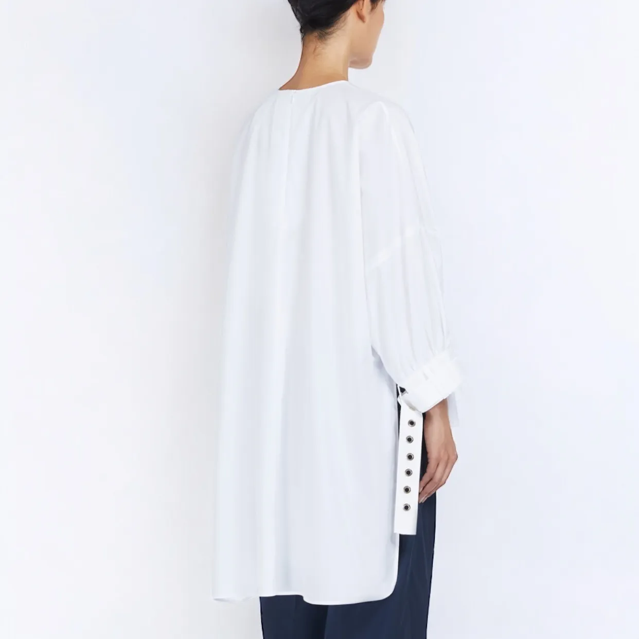 S Max Mara  |Cropped Plain Cotton Office Style Oversized Elegant Style