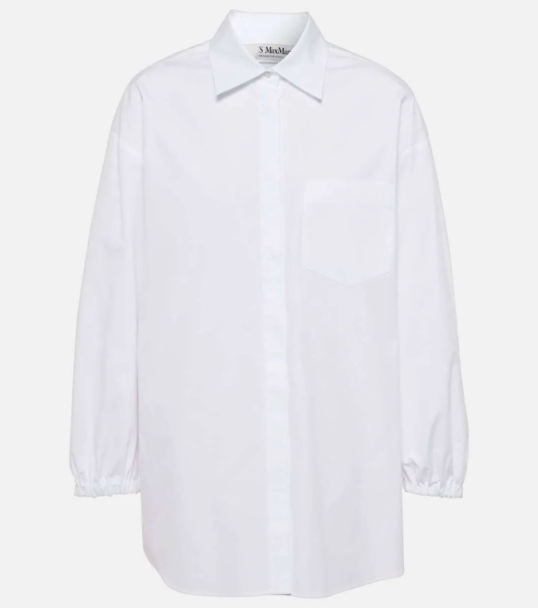 S Max Mara  |Long Sleeves Plain Cotton Office Style Formal Style