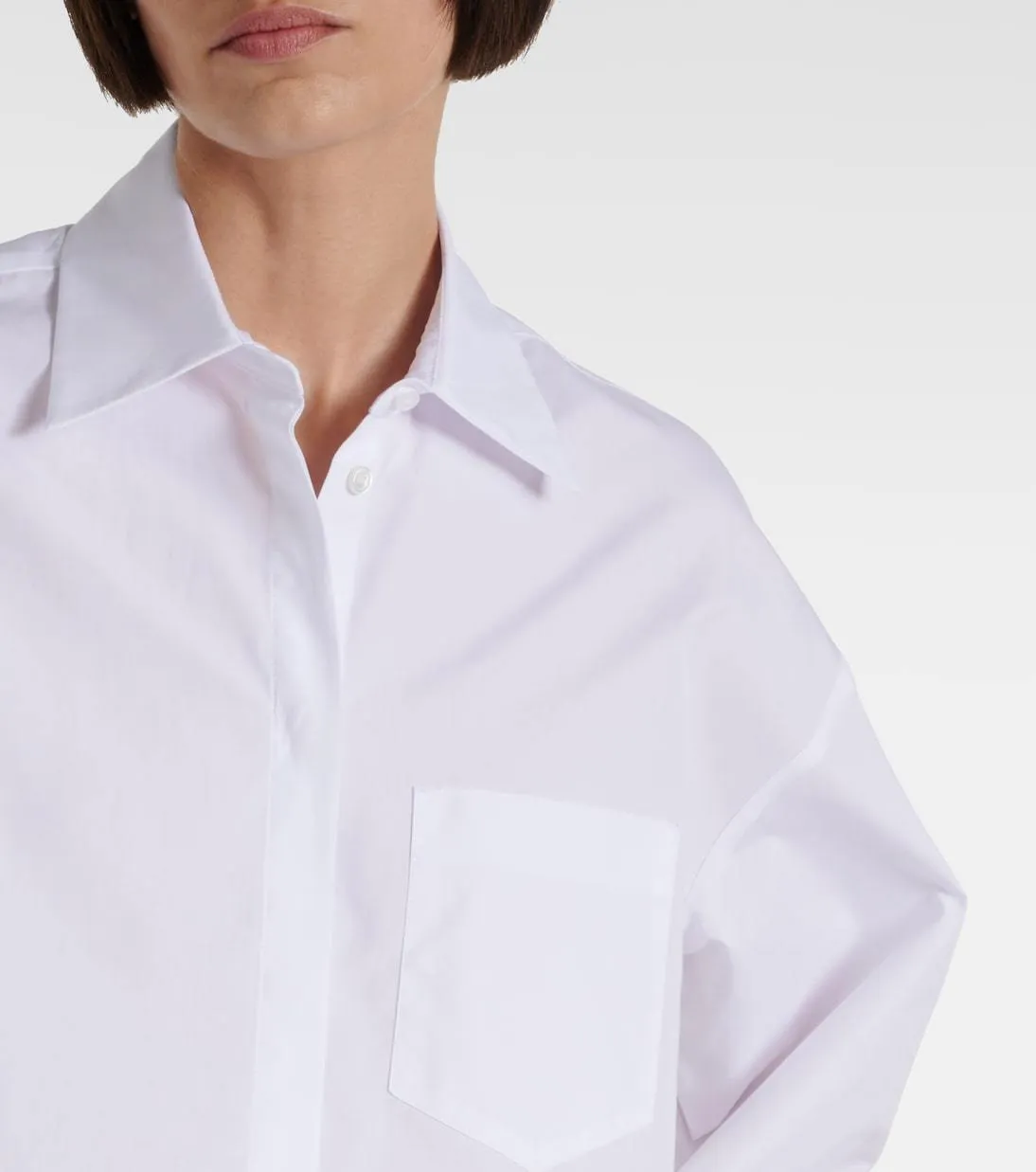 S Max Mara  |Long Sleeves Plain Cotton Office Style Formal Style