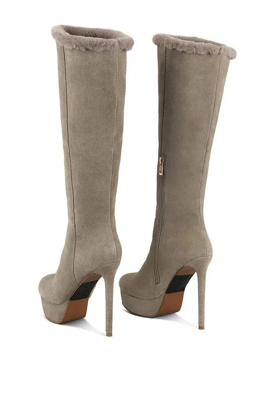 SALDANA Convertible Suede Leather High Boots