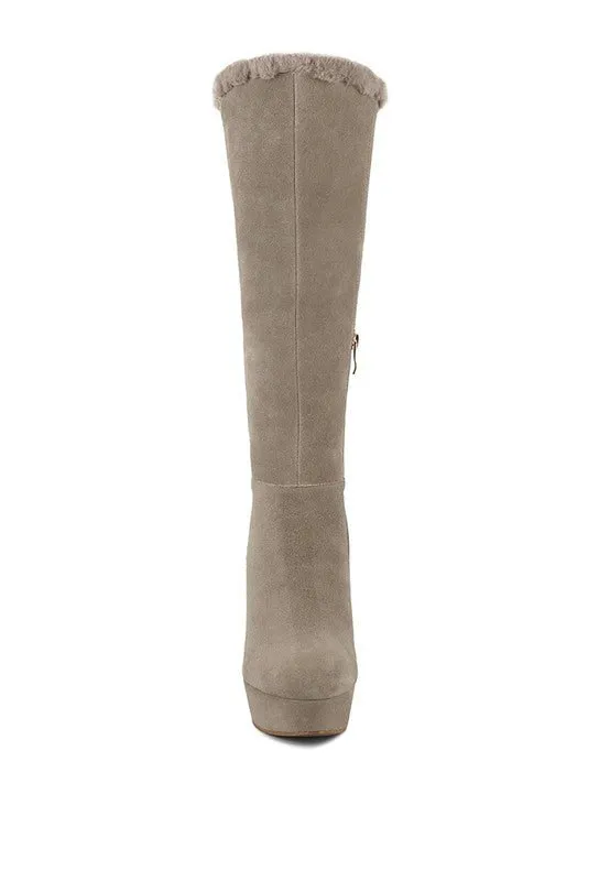 SALDANA Convertible Suede Leather High Boots