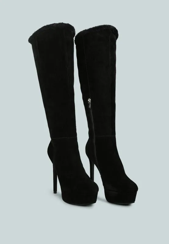 SALDANA Convertible Suede Leather High Boots