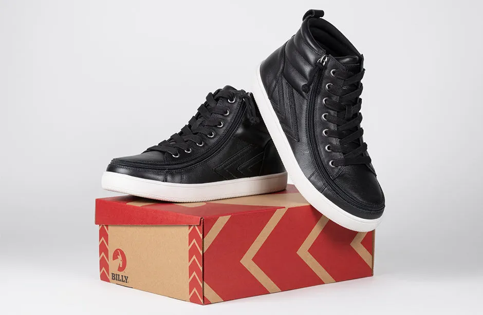 SALE - Men's Black Leather BILLY Ten9 CS Sneaker High Tops