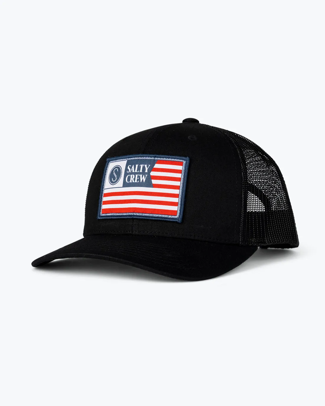 SALTY CREW FREEDOM FLAG TRUCKER HAT