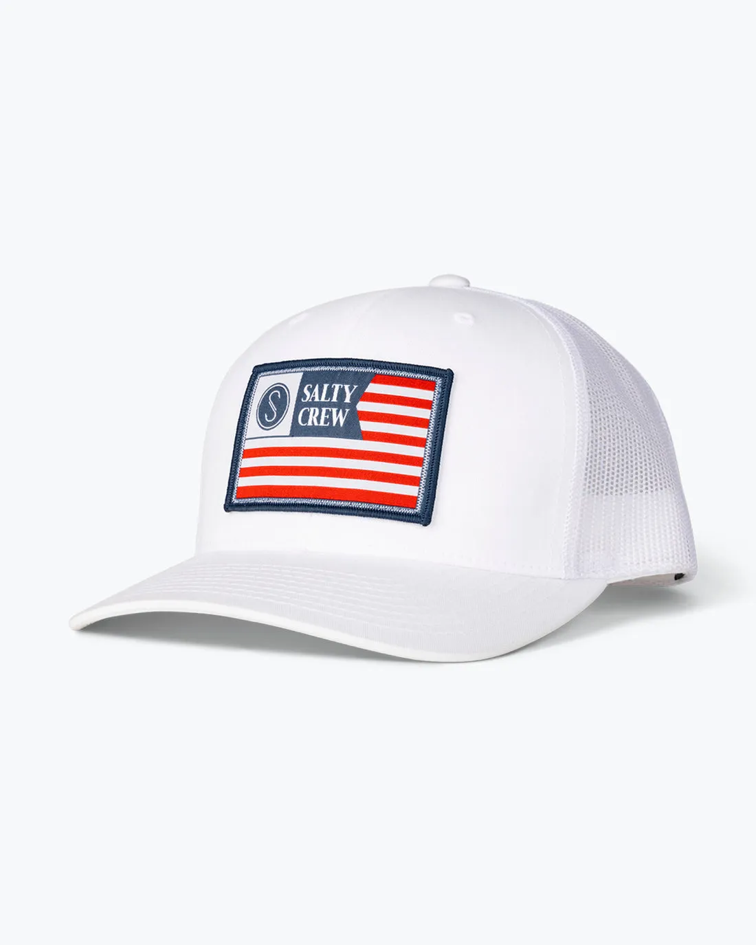 SALTY CREW FREEDOM FLAG TRUCKER HAT