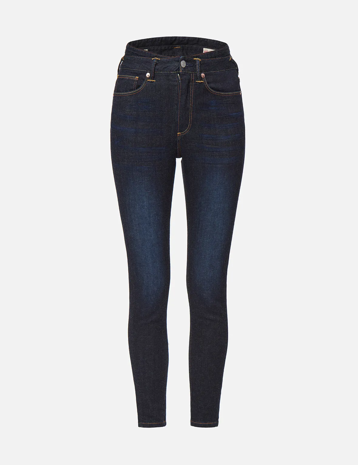 Seagull and Logo Print Skinny Jeans