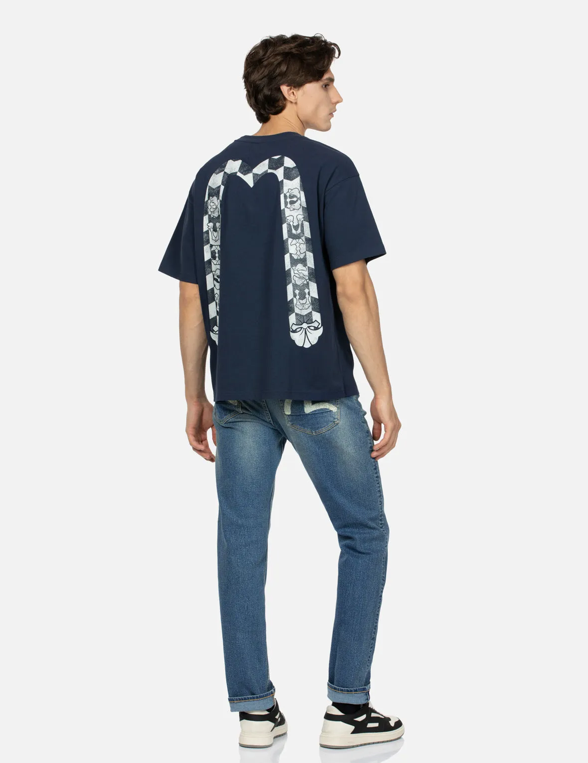 Seagull Print Flex Skinny Denim Jeans #2028