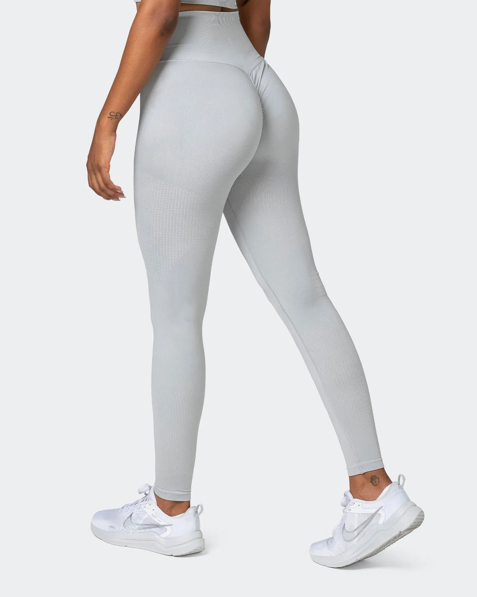 Seamless Full Length Leggings - Steel