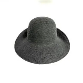 SHIHREEN BRIM HAT CHARCOAL