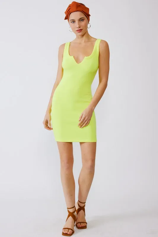 Slit S8 Ribbed Dress