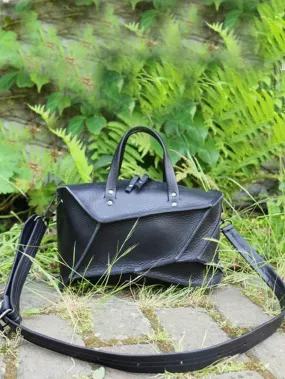 Small Black Collapse Eve Bag