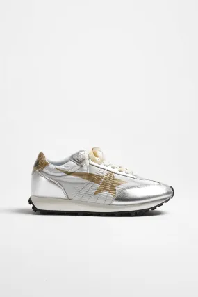 Sneaker Running Marathon in Silber/Gold