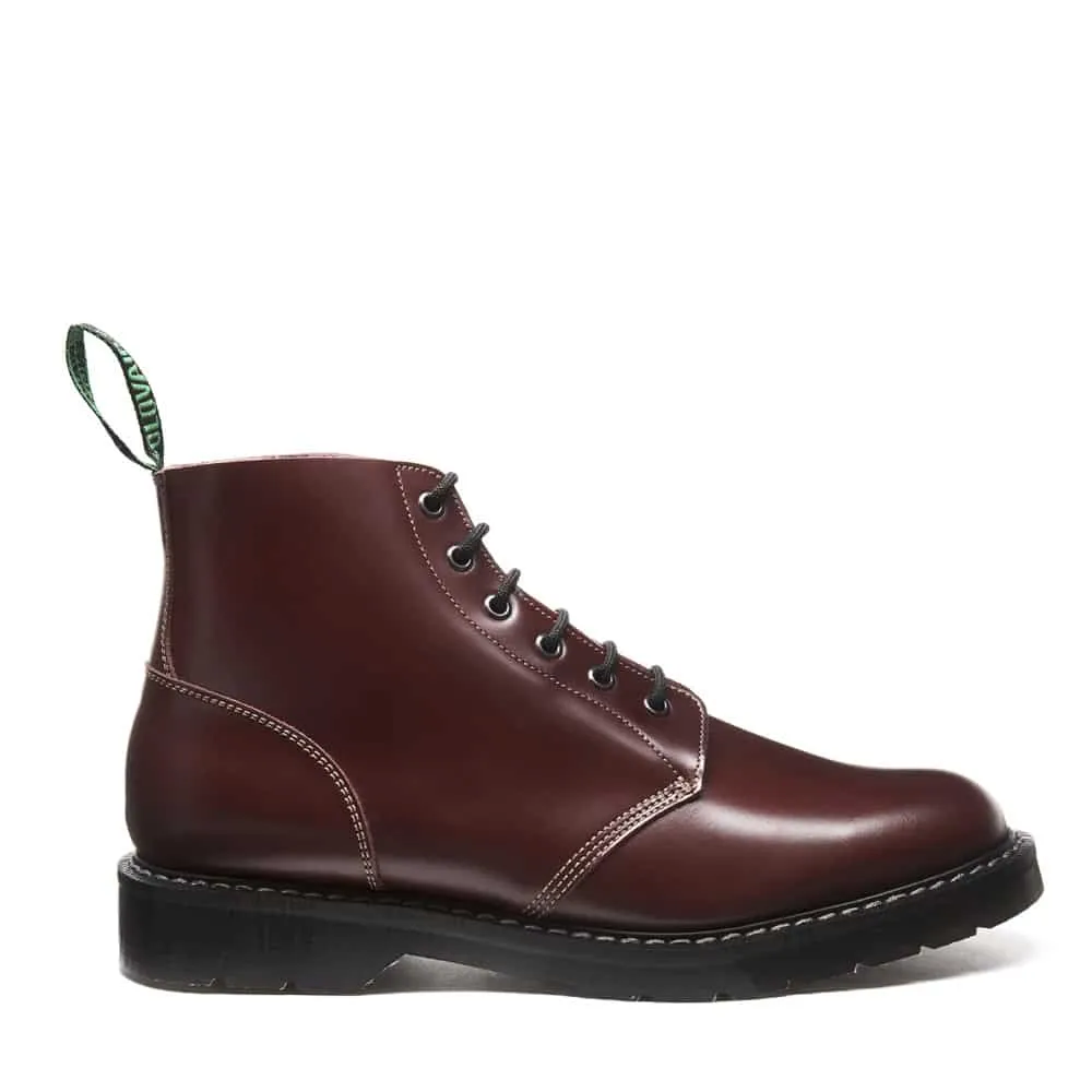 Solovair Oxblood Hi-Shine 6 Eye Astronaut Boot