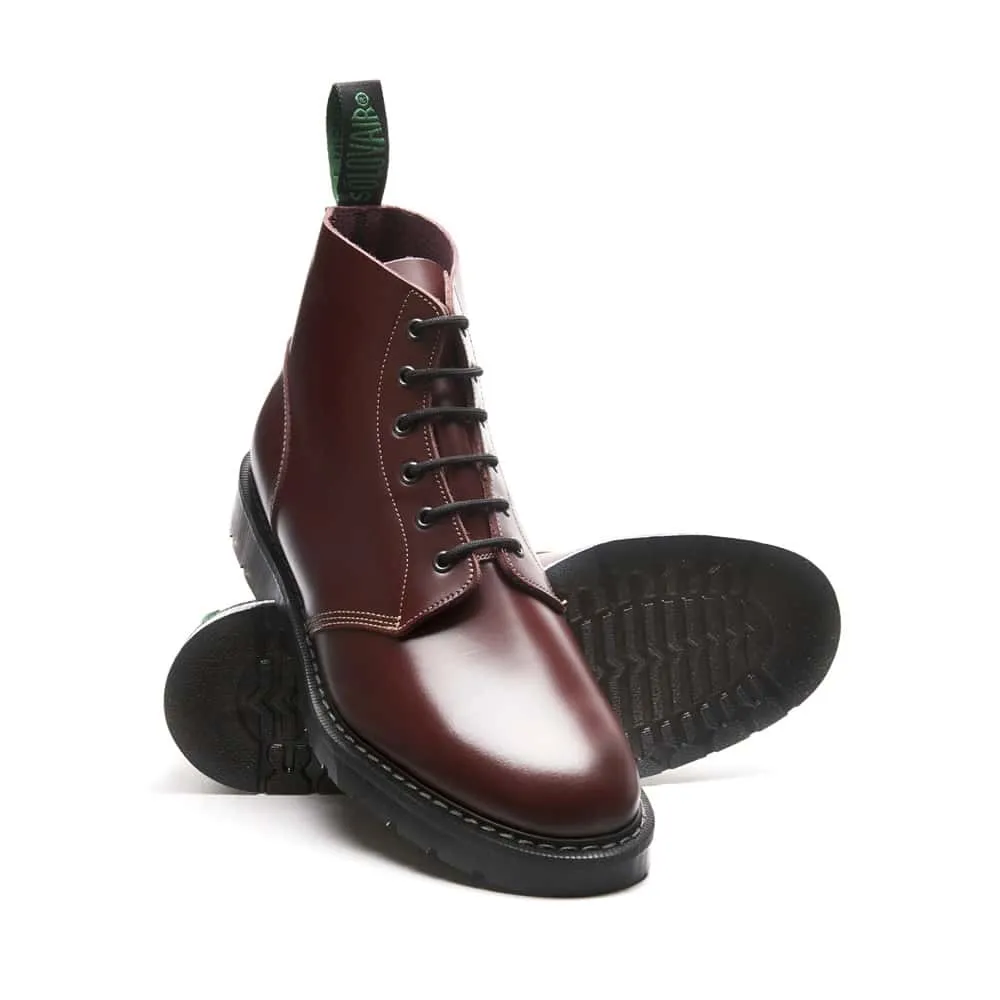 Solovair Oxblood Hi-Shine 6 Eye Astronaut Boot