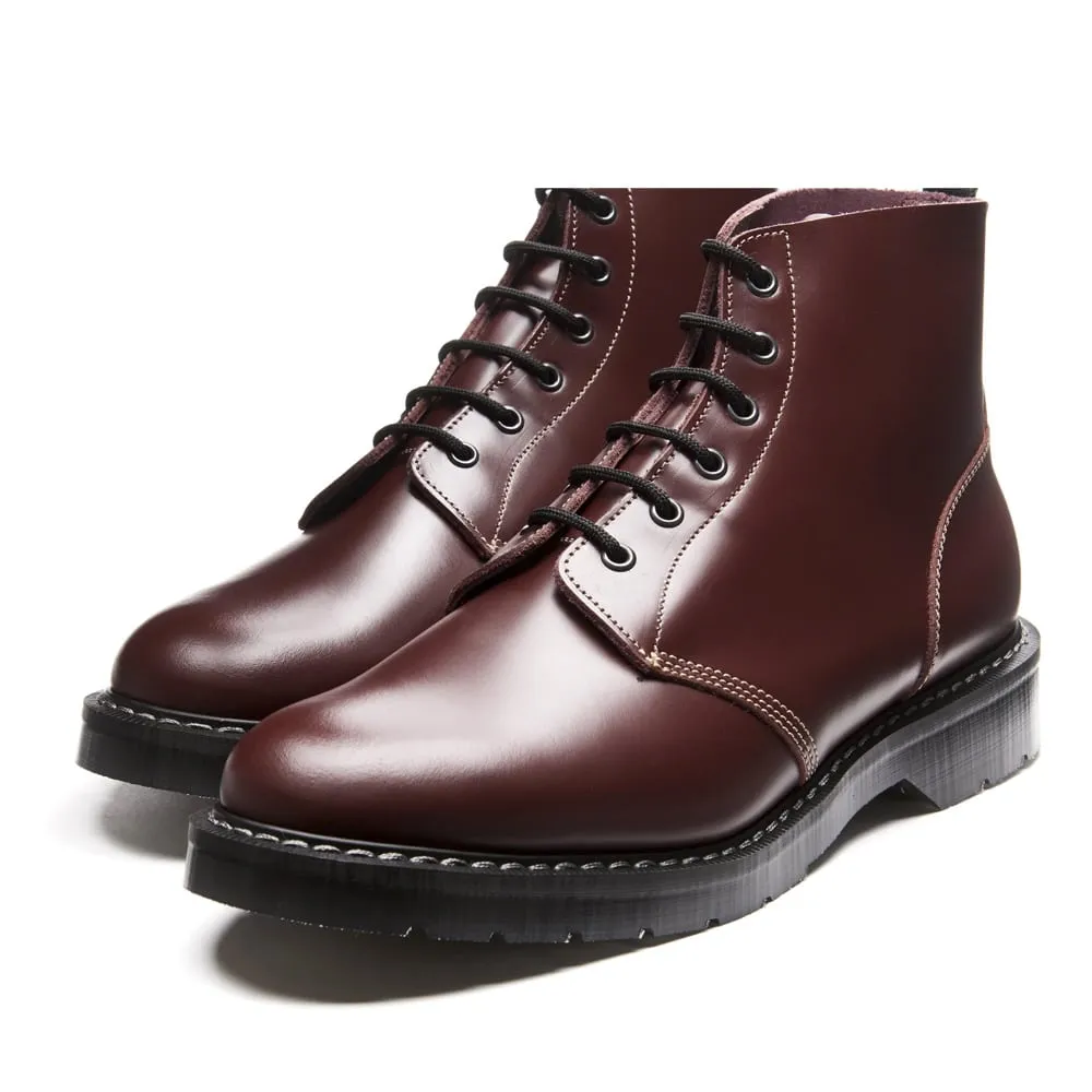 Solovair Oxblood Hi-Shine 6 Eye Astronaut Boot