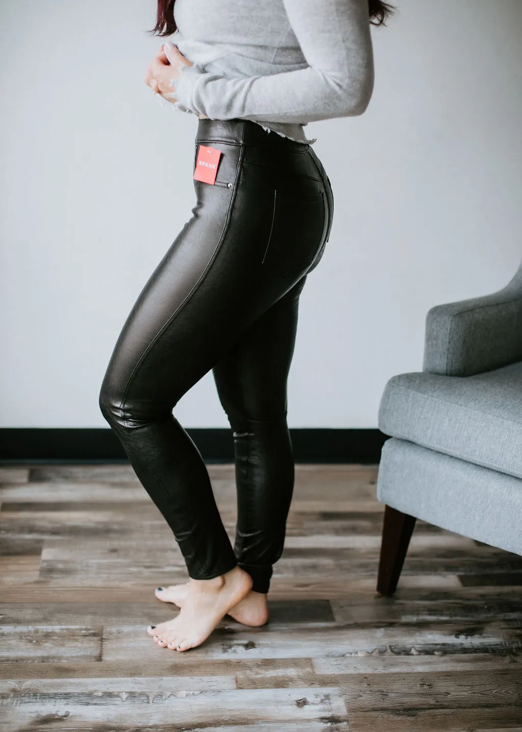 Spanx - Leather Like Skinny Pant