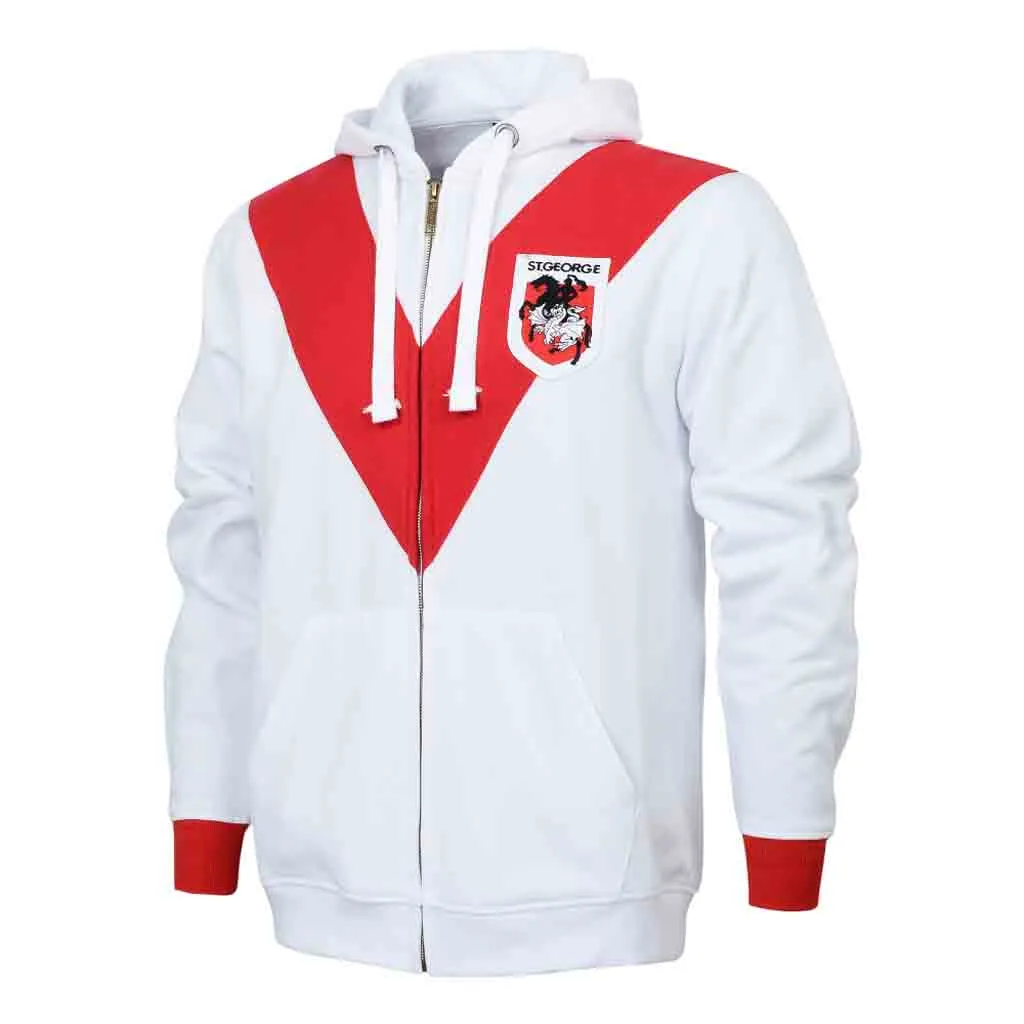 St George Dragons Retro Zip Hoodie Adult