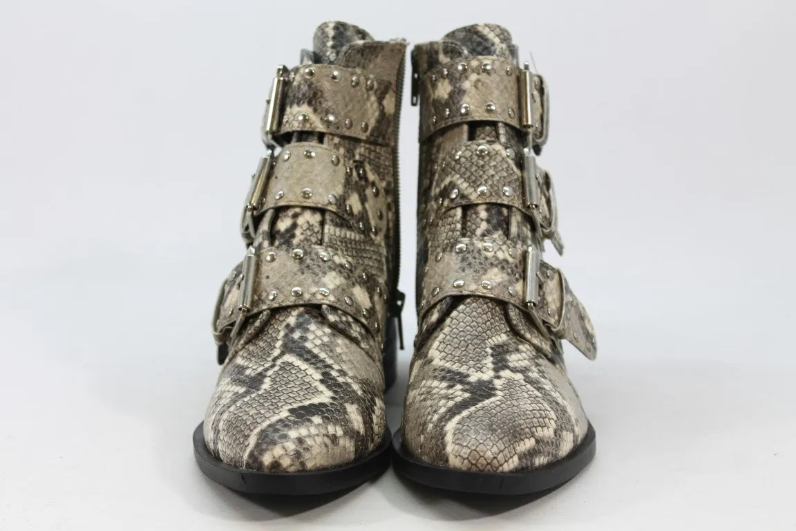 Steve New York Harmon Women's Snakeskin-Print Boots 5M(ZAP13012)