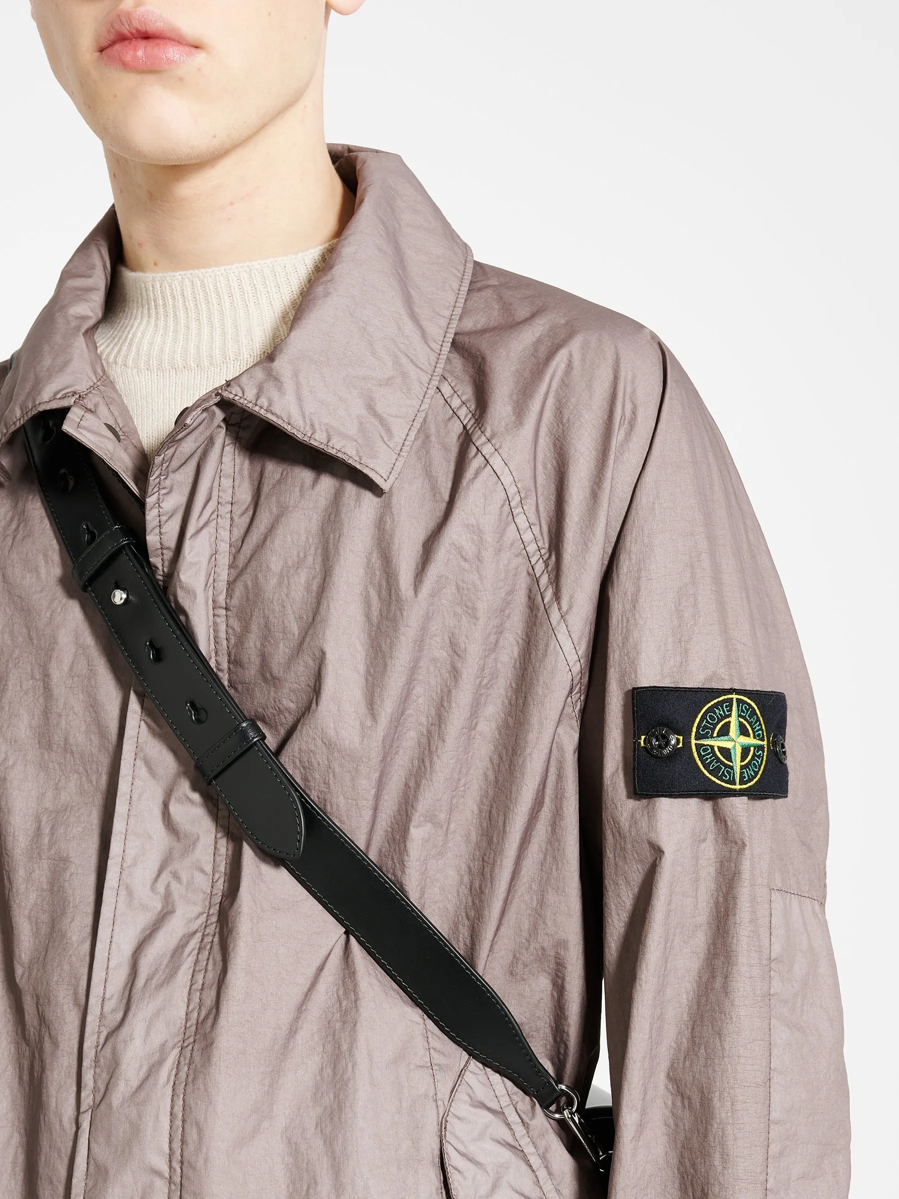 Stone Island Membrana Coat Dove Grey