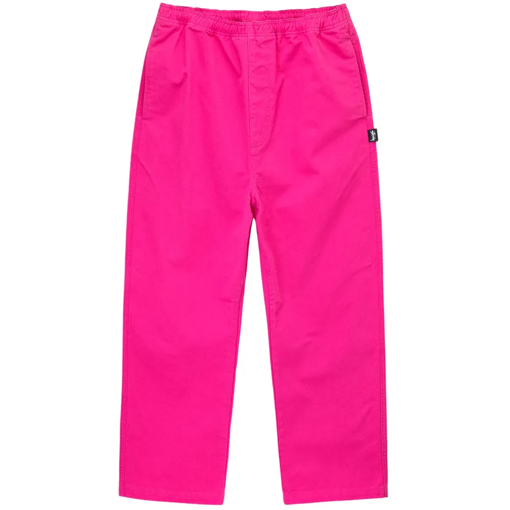 STSSY BRUSHED BEACH PANT // HOT PINK