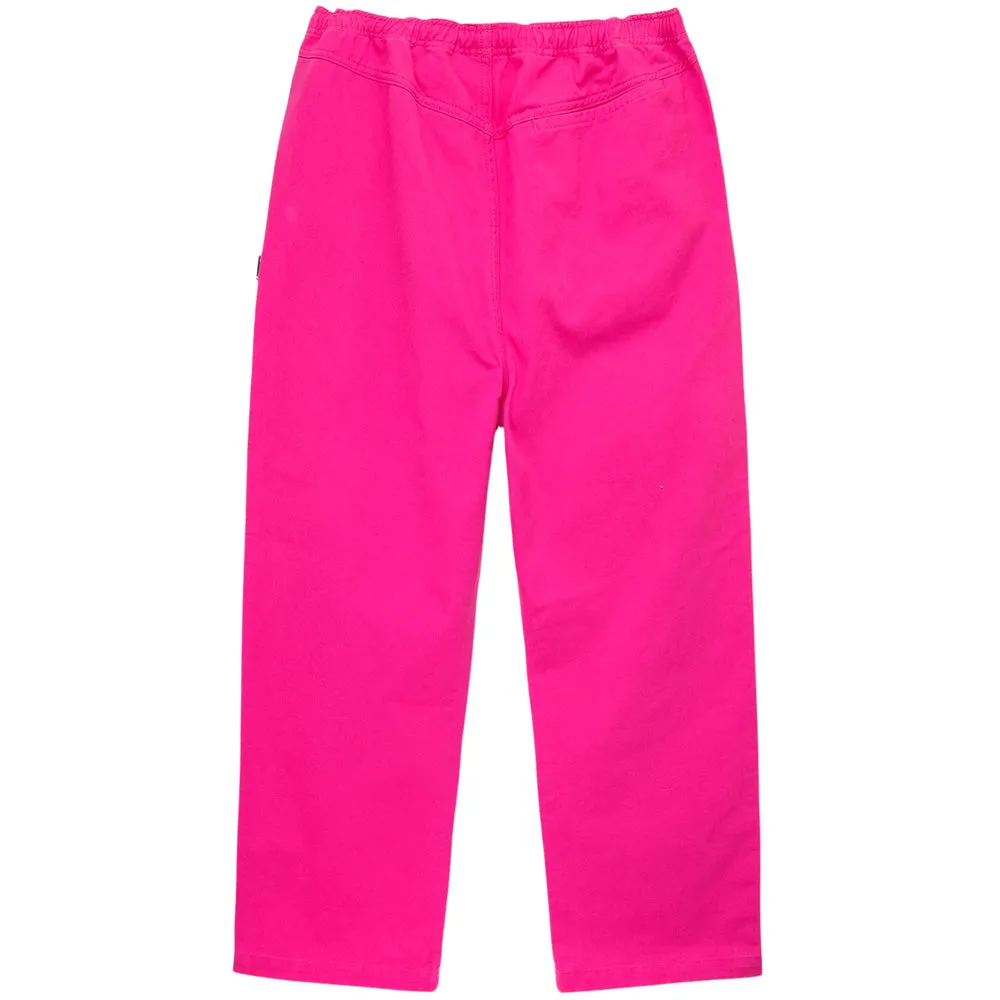 STSSY BRUSHED BEACH PANT // HOT PINK