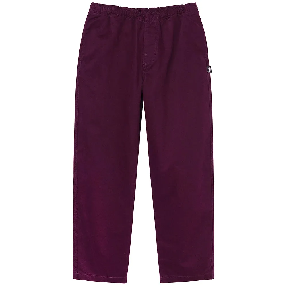 STSSY BRUSHED BEACH PANT // PLUM