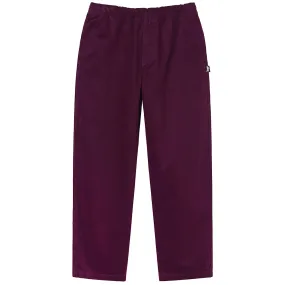 STSSY BRUSHED BEACH PANT // PLUM