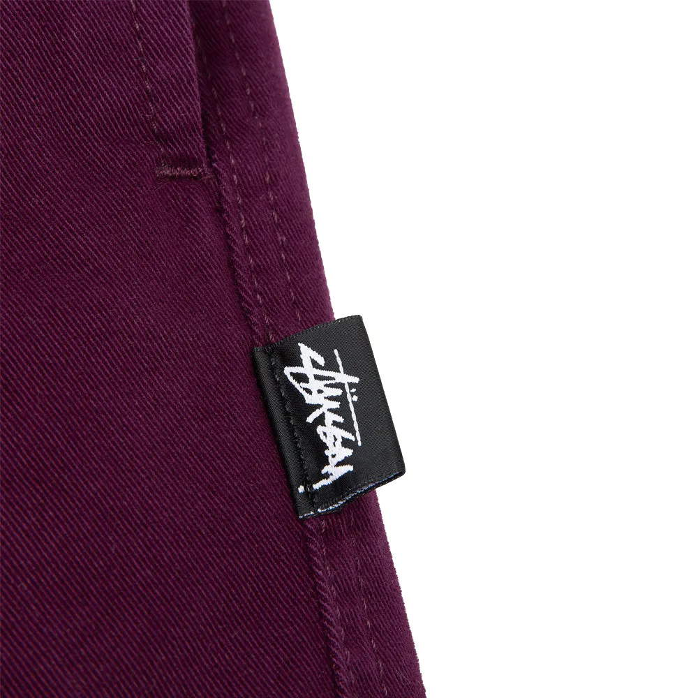 STSSY BRUSHED BEACH PANT // PLUM