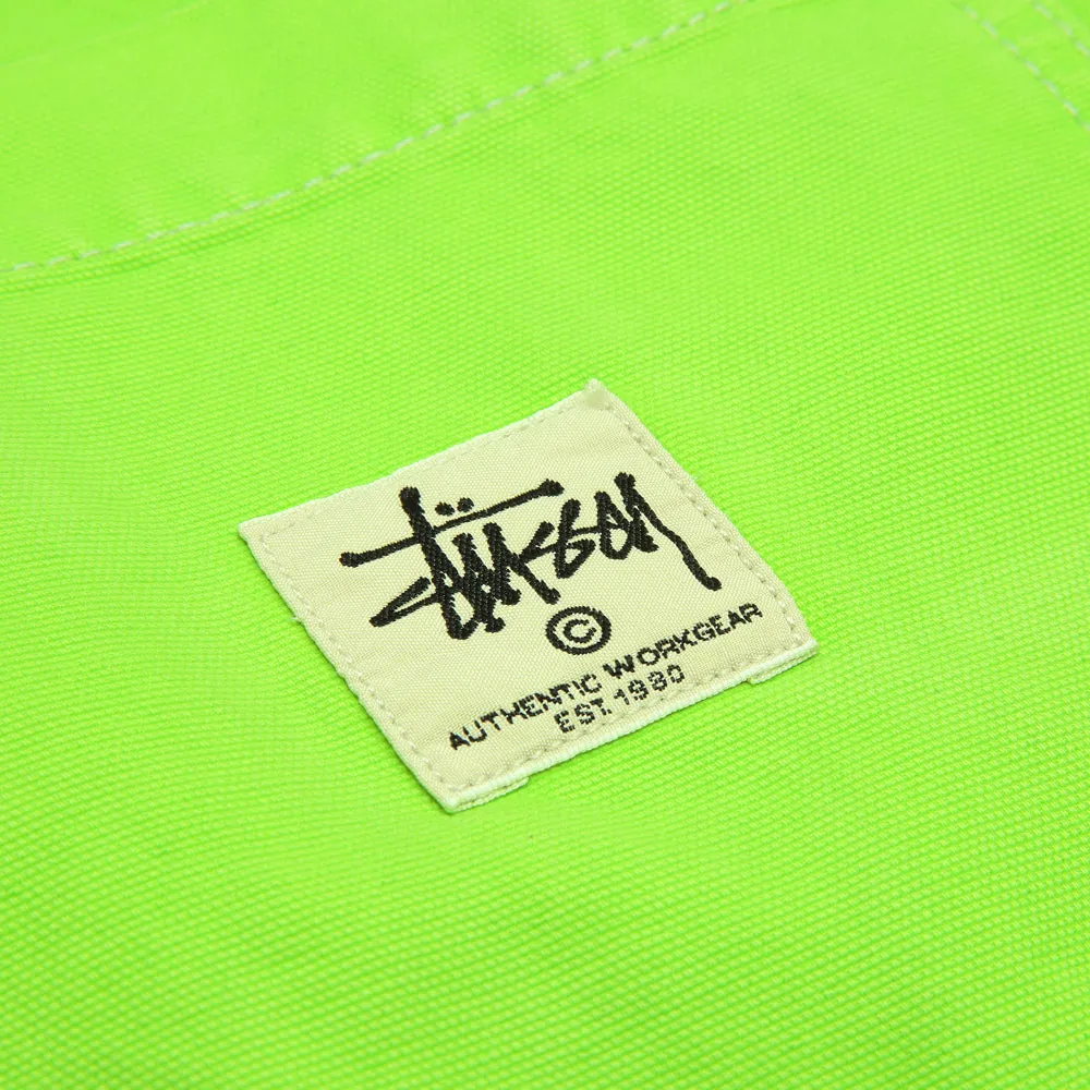 STSSY DYED CANVAS WORK PANT // NEON