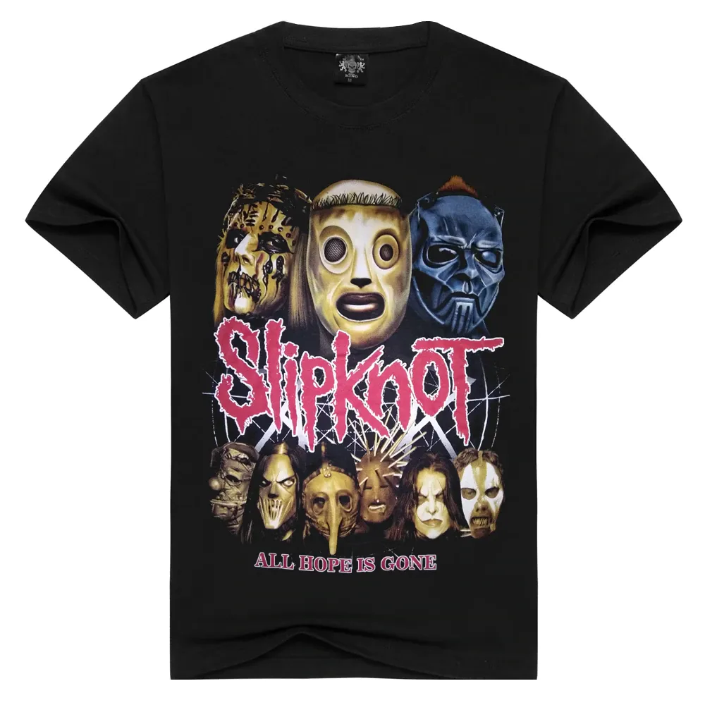 Summer Rock Unisex Fashion Slipknot Print Loose T-shirt Tops Tees