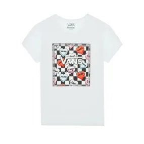 T-SHIRT CANDY HEARTS Girl White