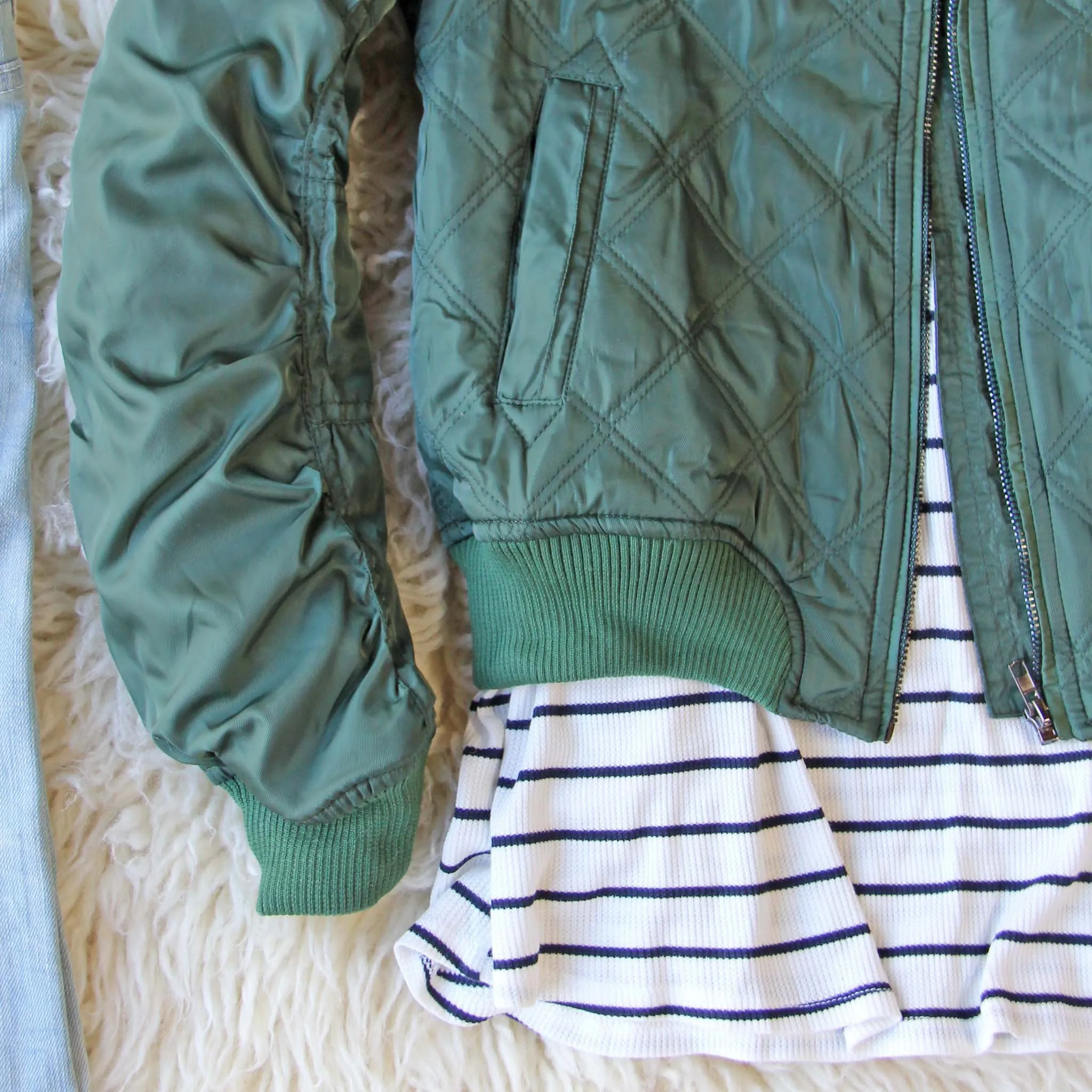 The Bomber Jacket in Olive