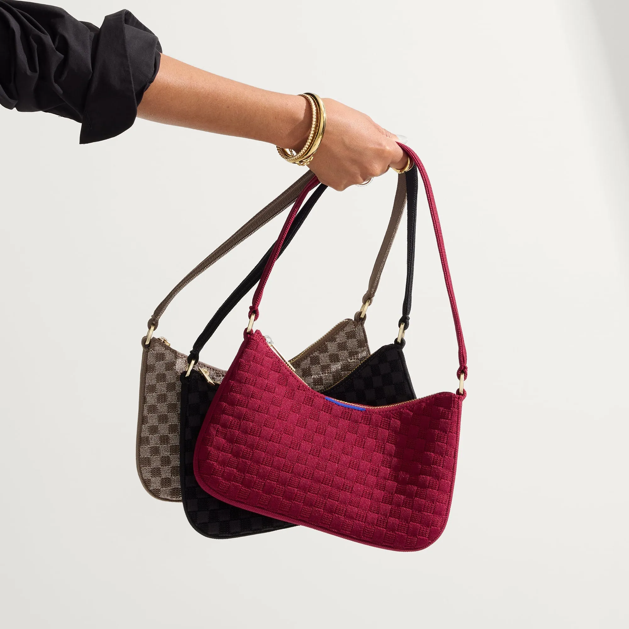 The Mini Shoulder Bag in Cranberry  