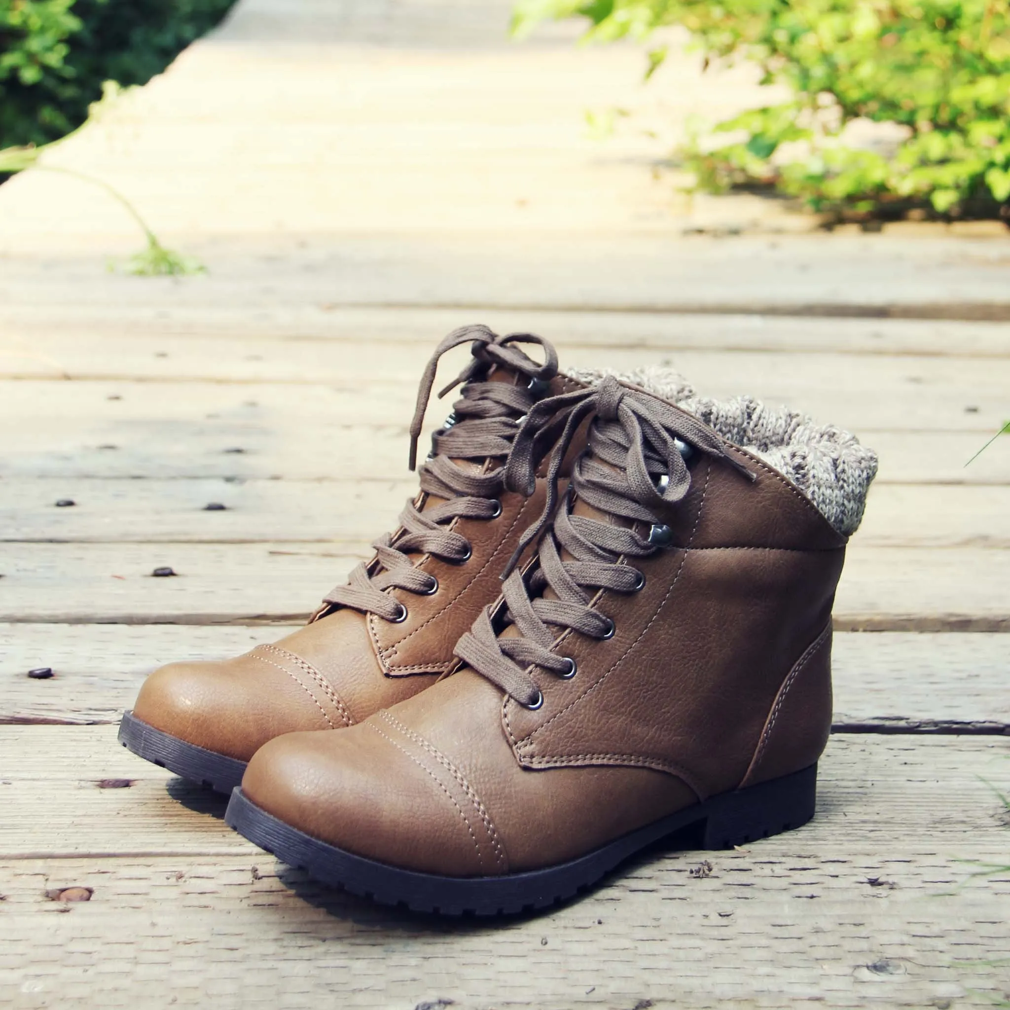 The Mountaineer Sweater Boots in Taupe