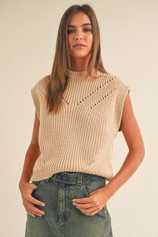 The Opportunity Knocks Knit Sweater Top