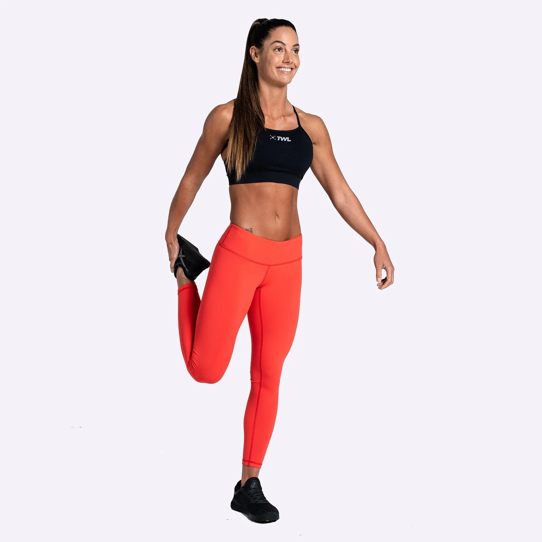 The WOD Life - Women's Balance Tights - Poppy Red