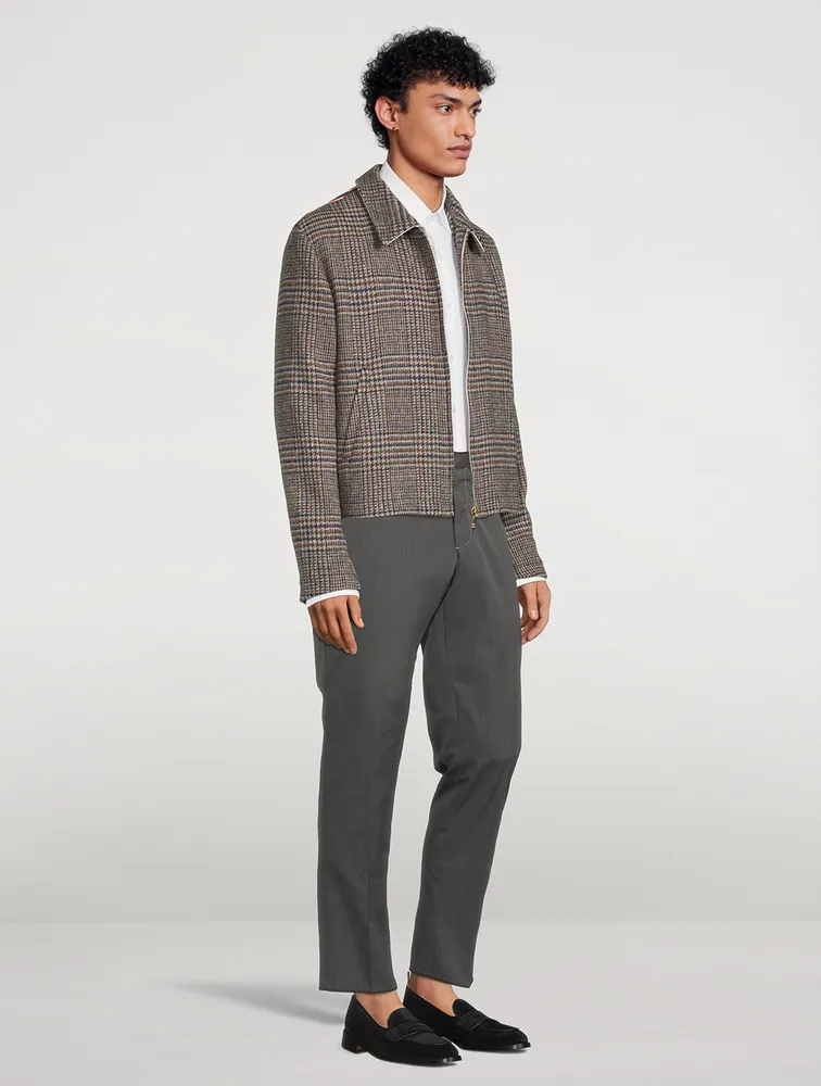 THOM BROWNE Prince Of Wales Flat-Hem Golf Jacket