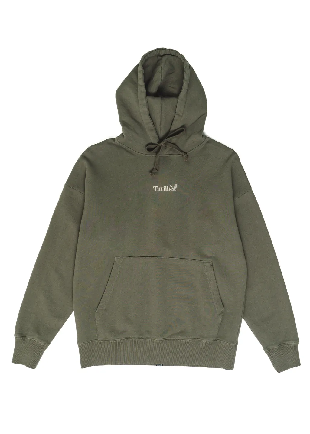 THRILLS - Workwear Fleece Hood - Tarmac