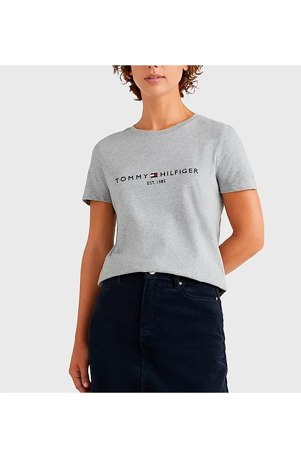 Tommy Hilfiger Women Organic Tee Grey