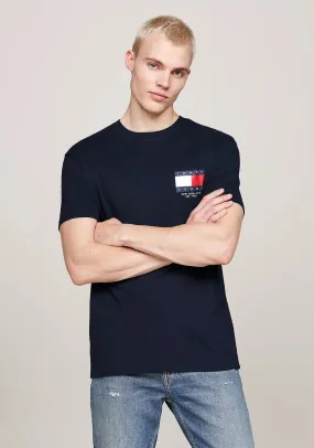 Tommy Jeans Flag Logo Graphic T-Shirt, Dark Night Navy