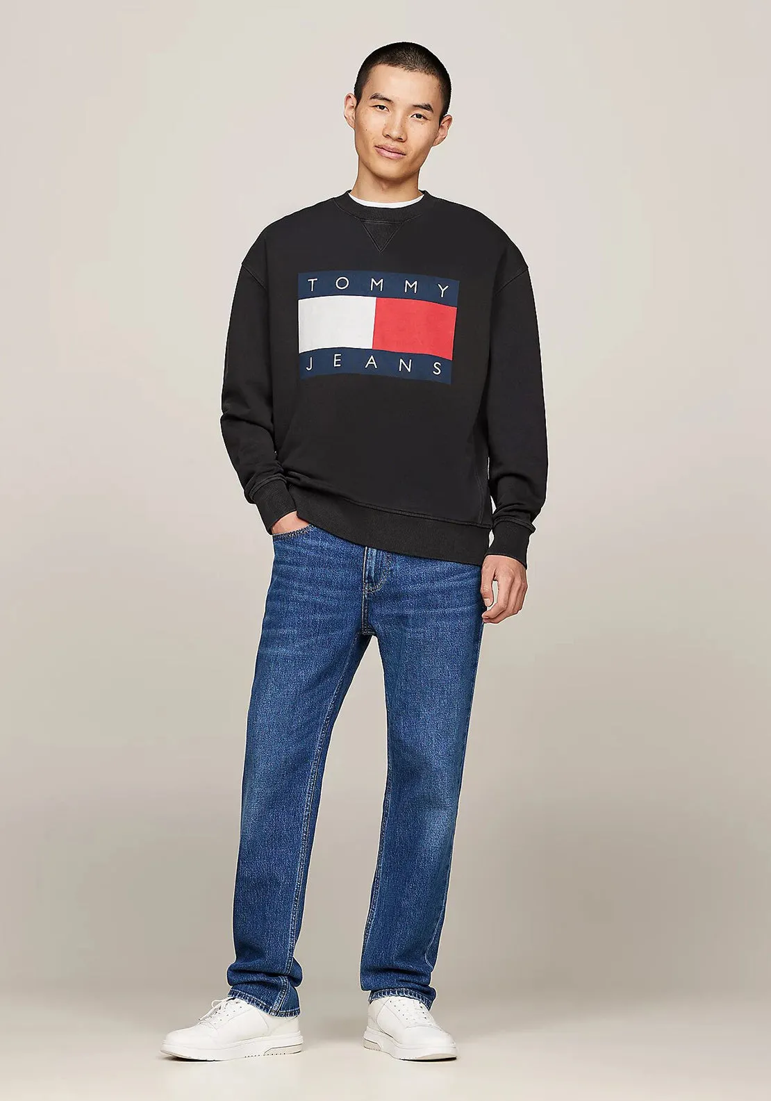 Tommy Jeans Ryan Straight Leg Jeans, Denim Dark