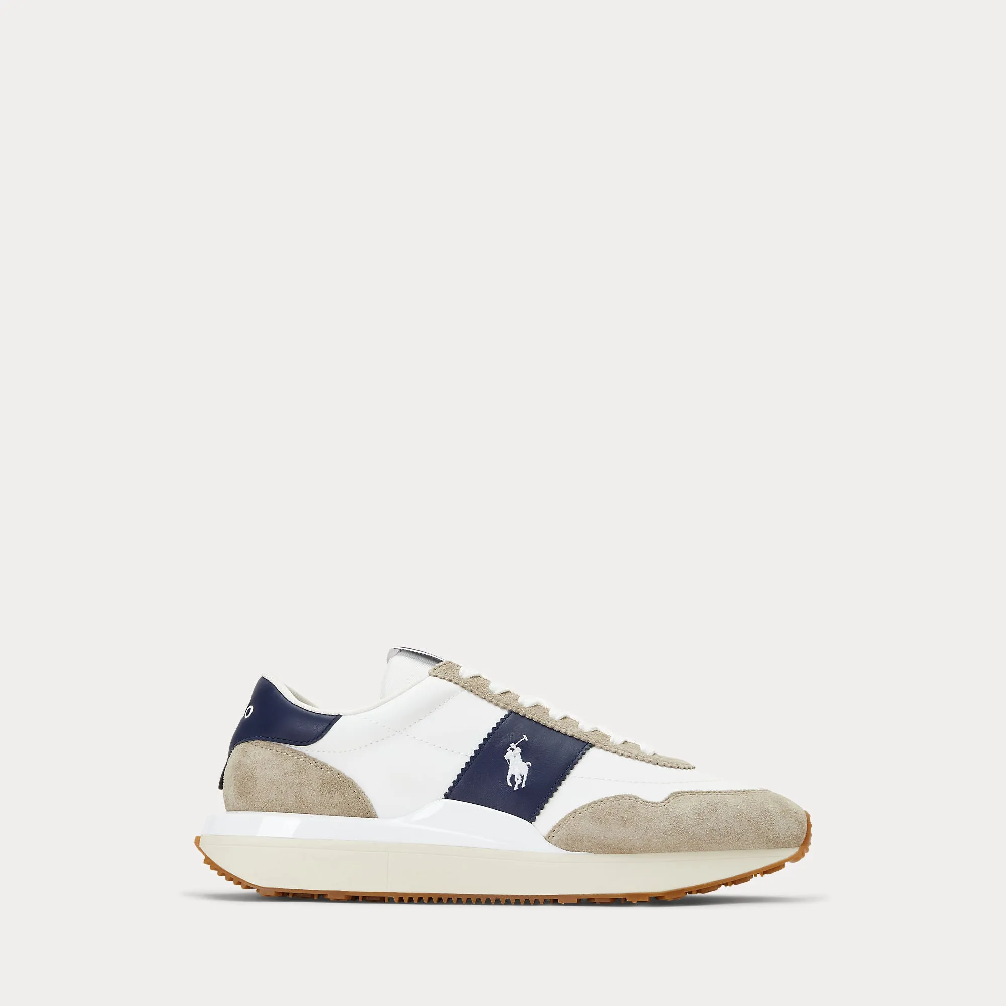 TRAIN 89 SUEDE-PANELED SNEAKER