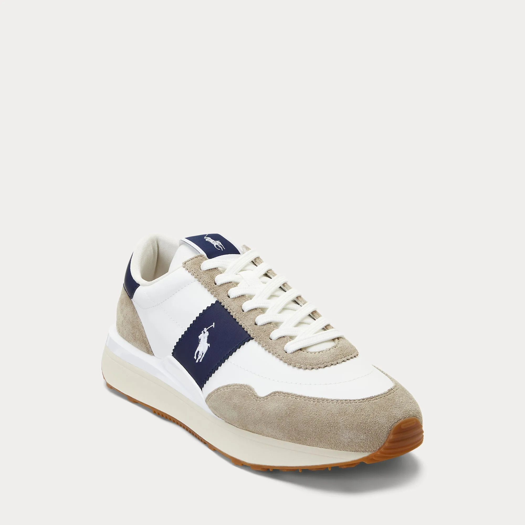 TRAIN 89 SUEDE-PANELED SNEAKER